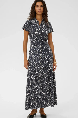 Soaked In Luxury SLArjana Maxi Dress India Ink