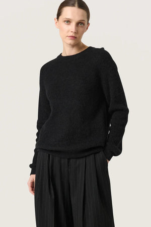 Soaked In Luxury SLTuesday Raglan Pullover Black