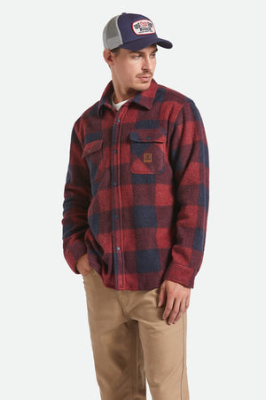 Brixton Bowery Stretch Fleece Adrenaline Rush/Mood Indigo Plaid