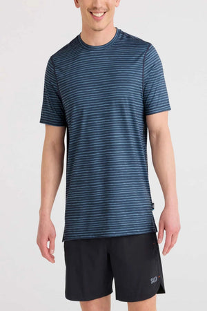 SAXX All Day Cooling Tee Navy Marker Stripe