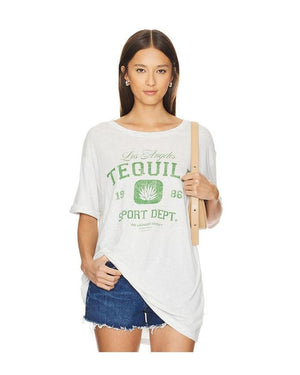 The Laundry Room Tequila Sport Oversized Tee Pebble Heather