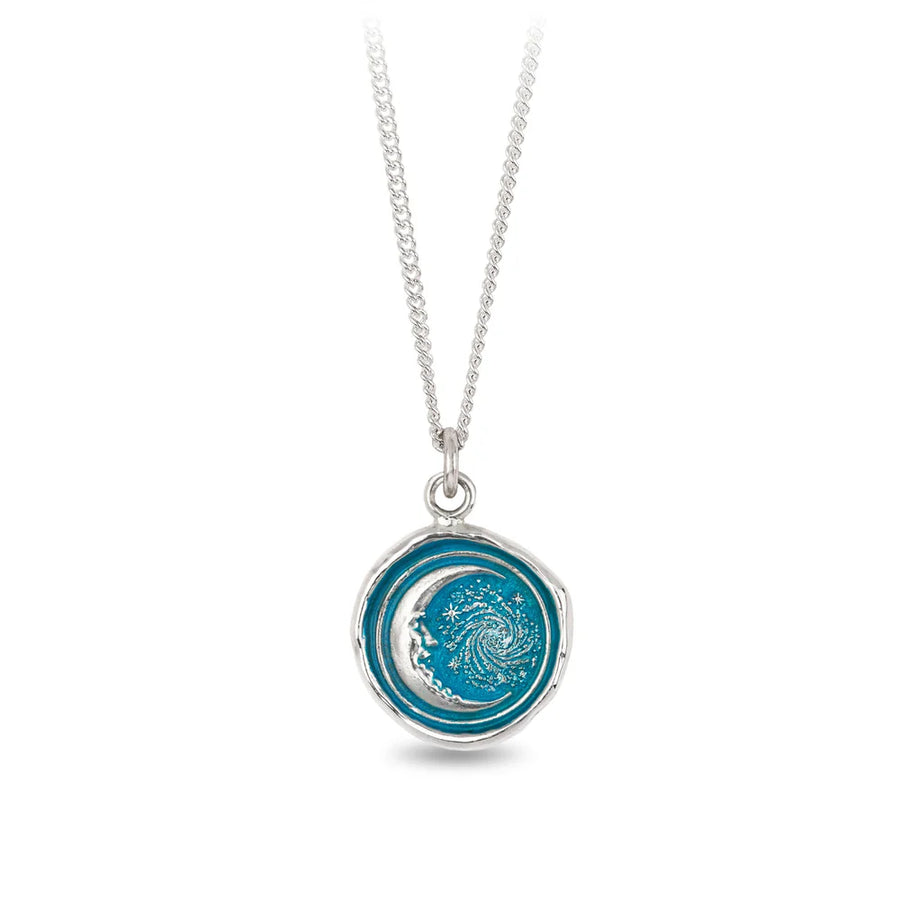 Pyrrha Trust The Universe Talisman Capri Blue