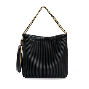 Pixie Mood Isabella Shoulder Bag Black Pleated