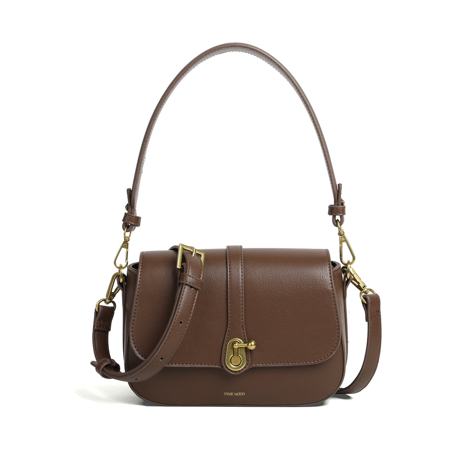 Pixie Mood Athena Saddle Bag Espresso Brown