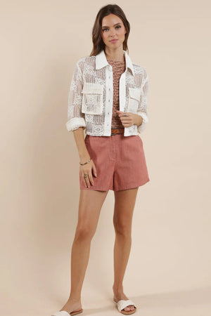 Sage the Label Summer Lovin Crochet Jacket Ivory