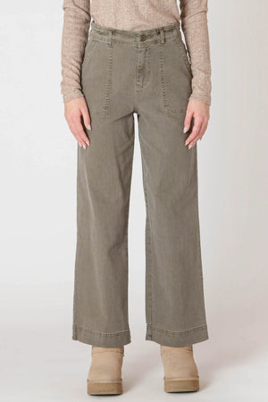 Room 34 Straight Leg Pant Army Green