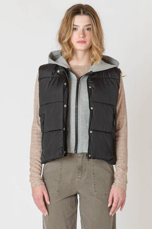 Room 34 Short Puffer Vest Black