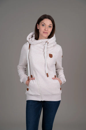 Wanakome Full Zip Hoodie Athena Heather Oatmeal