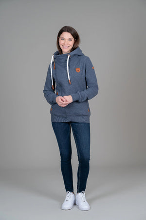 Wanakome Athena Asymetric Hoodie Navy