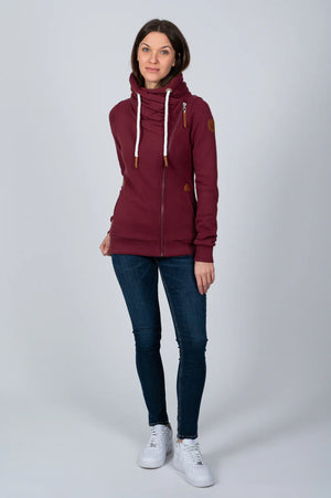 Wanakome Hestia Full Zip High Collar Grape