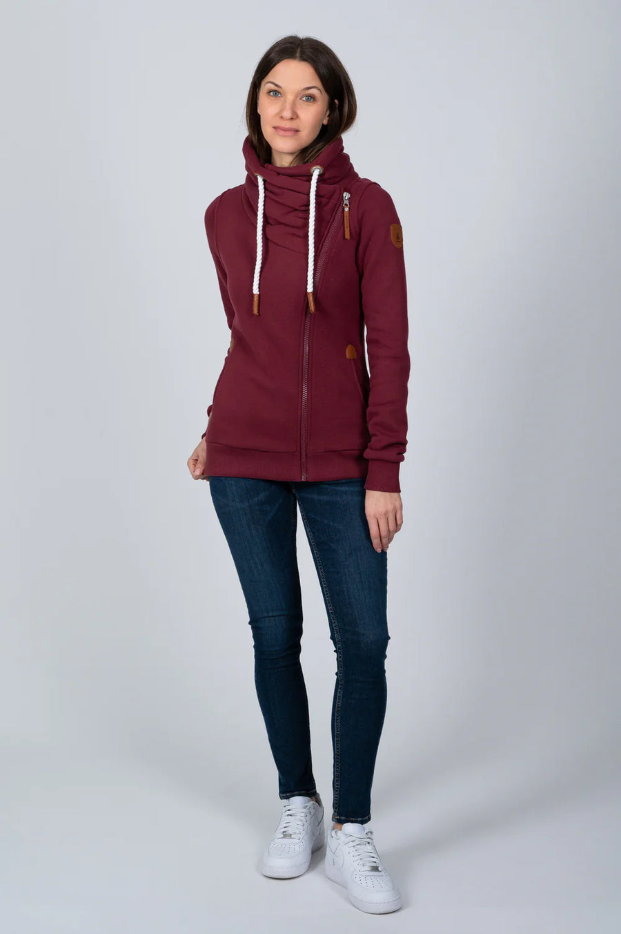 Wanakome Hestia Full Zip High Collar Grape