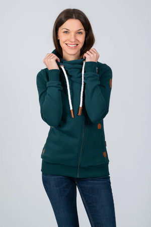 Wanakome Hestia Full Zip HIgh Collar Pine Ridge