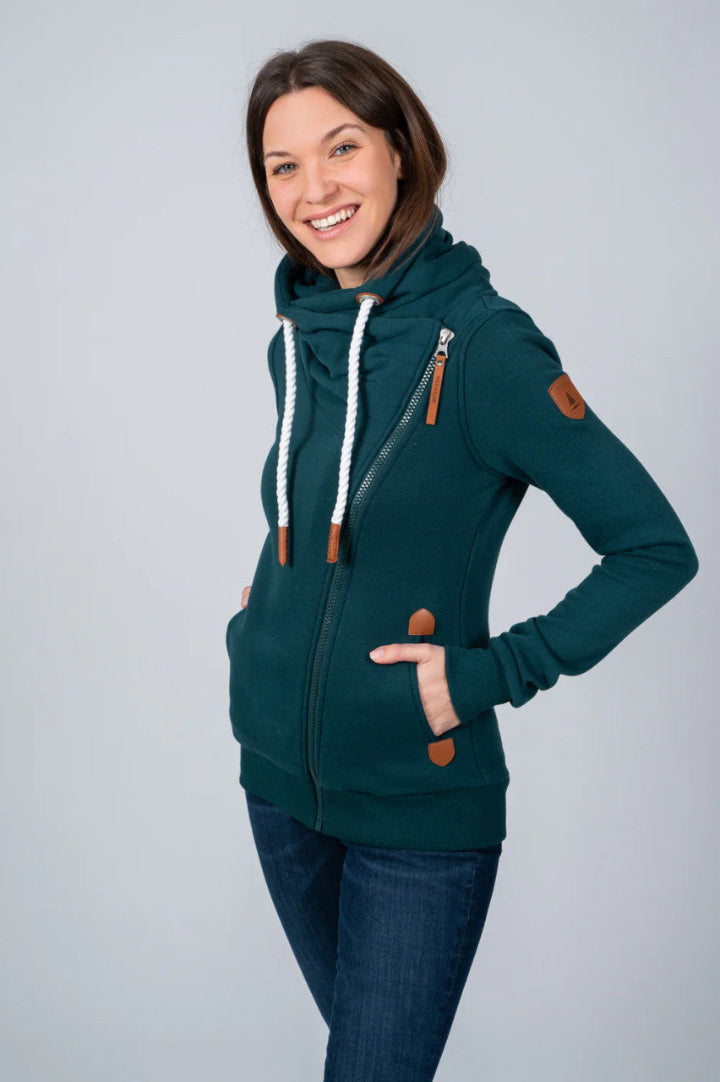 Wanakome Hestia Full Zip HIgh Collar Pine Ridge