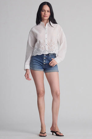 Mavi Fiora Denim Shorts Shaded Brushed 90s
