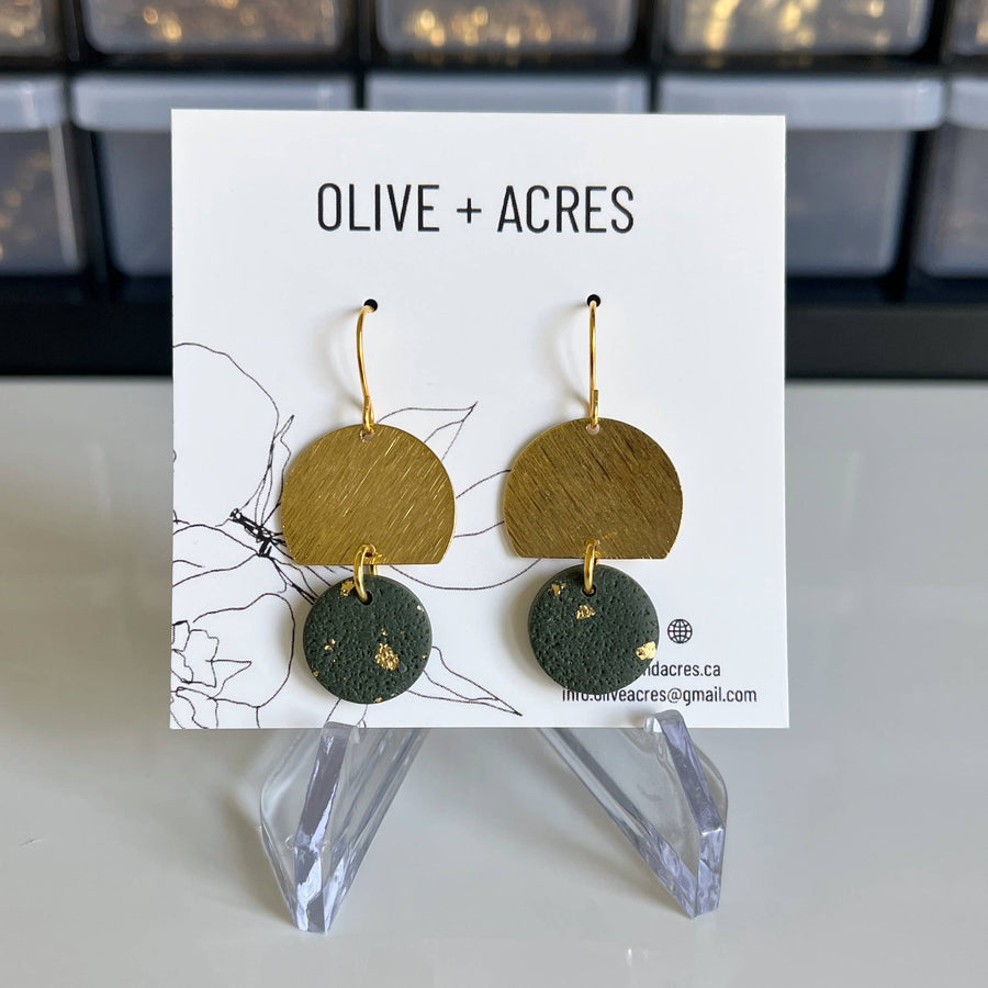 Rae | Evergreen Clay Earrings