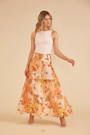 MinkPink Tahlia Maxi Skirt Floral