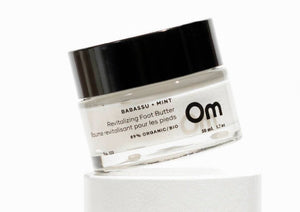 Om Organics Babassu + Mint Revitalizing Foot Butter