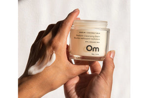 Om Organics Kaolin + Coconut Milk Radiant Cleansing Balm
