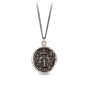 Pyrrha Trust in God Talisman 18' - Medium Cable Chain