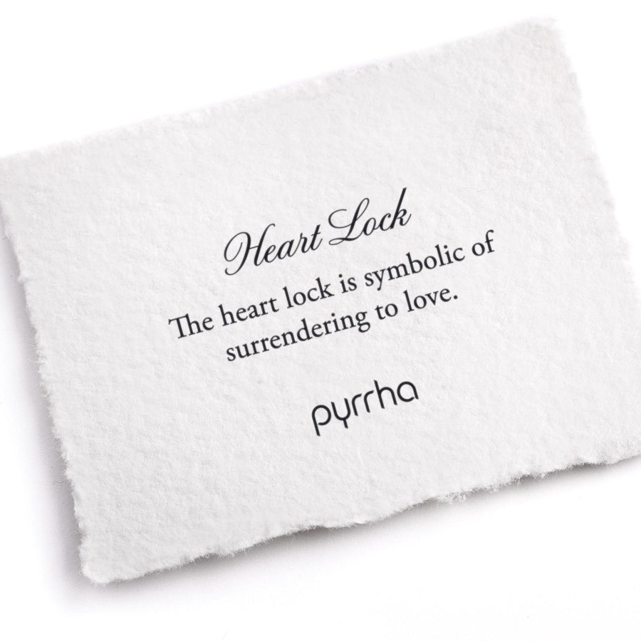 Pyrrha Heart Lock Symbol Charm