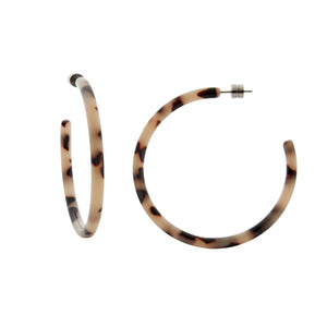 Machete Large Hoops Ash Blonde Tortoise