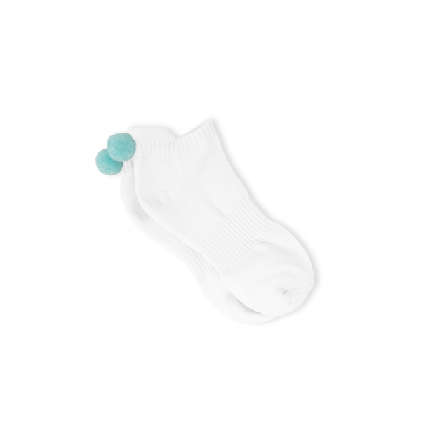 XS Unified Pompom Socks Olive (2 Pack)